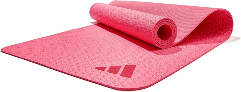 Adidas 4mm Yoga Mat – Pink Fusion, Lightweight Non-Slip Mat for Yoga & Home Fitness Training - Image 1