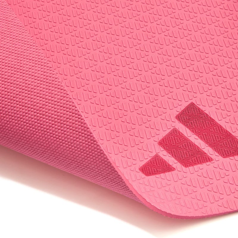 Adidas 4mm Yoga Mat – Pink Fusion, Lightweight Non-Slip Mat for Yoga & Home Fitness Training - Image 4
