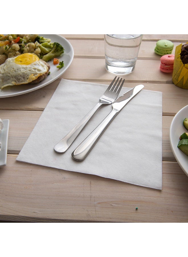 Restaurantware Luxenap 15.8 x 15.8 Inch Linen-Feel Napkins, 600 airlaid Disposable Napkins - Sustainable, Durable, White Paper Square Paper Napkins, For All Kinds Of Events  - Image 3
