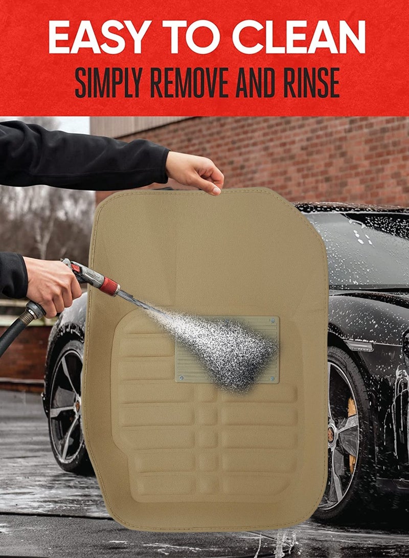 Car Mat Set 5Pcs/Set Car Floor Mat, Car Mat Better Grip Easy To Clean - Image 4
