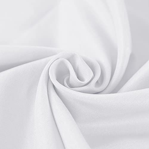 Fokitut 6 Pack Rectangle Tablecloth, 60x102 Inch, Stain Resistant and Wrinkle Polyester Table Cloth, Fabric Table Cover for Kitchen Dining, Wedding, Party, Holiday Dinner-White - Image 4