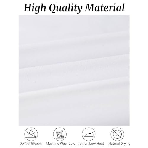 Fokitut 6 Pack Rectangle Tablecloth, 60x102 Inch, Stain Resistant and Wrinkle Polyester Table Cloth, Fabric Table Cover for Kitchen Dining, Wedding, Party, Holiday Dinner-White - Image 2