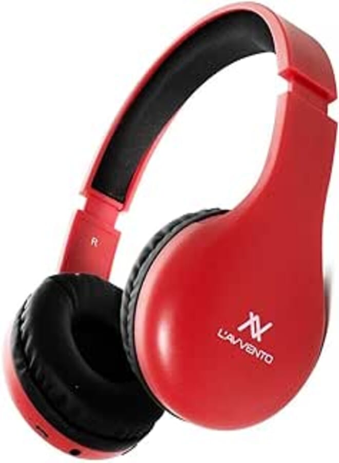 L'avvento HP11R Bluetooth Stereo Headset - Red, Wireless