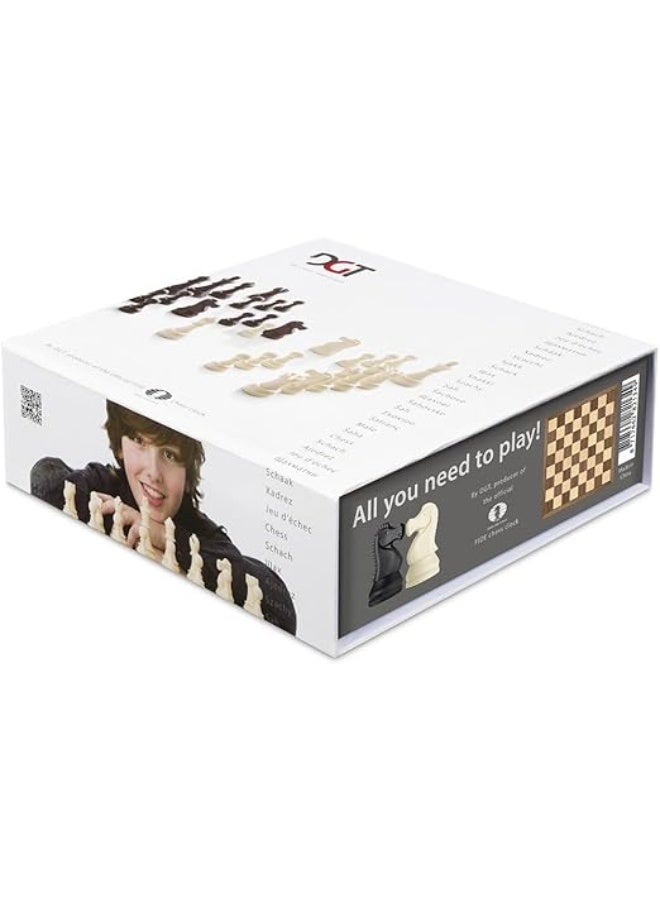 DGT 10874 DGT Chess Starter Box Grey (Board & Pieces) - Image 1