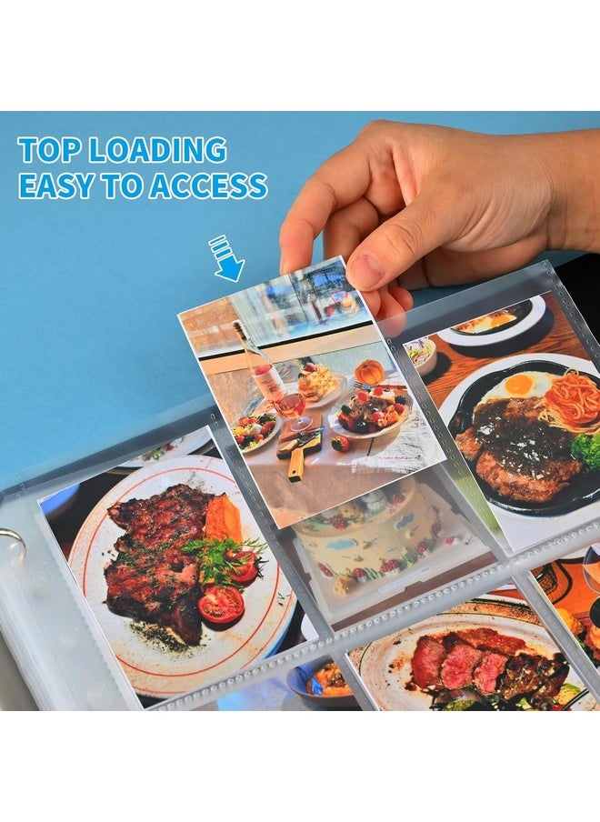 craftinova - 60 Pack 9 Pocket Card Sleeves Binder Sheets，Clear Trading Card Sleeve Pages Protector For 3 Ring Binder,11 Holes Trading Card Binder Sleeves Fit For Baseball,Football,Game,Business Cards - Image 1