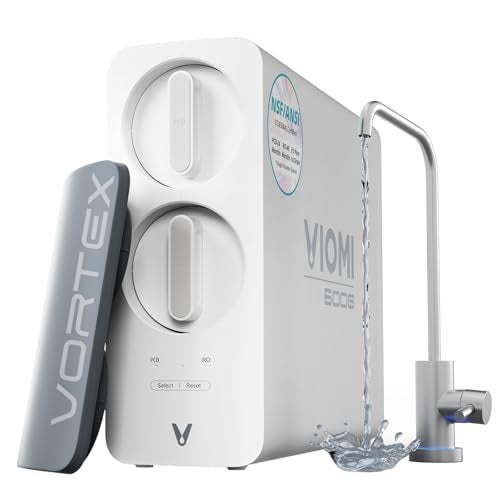 VIOMI 600GPD RO Water Filtration System, TDS and PFOS/PFOA Reduction, 9-Stage Reverse Osmosis Water Filter, NSF/ANSI 42, 53, and 372 Certified, Tankless Reverse Osmosis System Under Sink with Faucet - Image 1