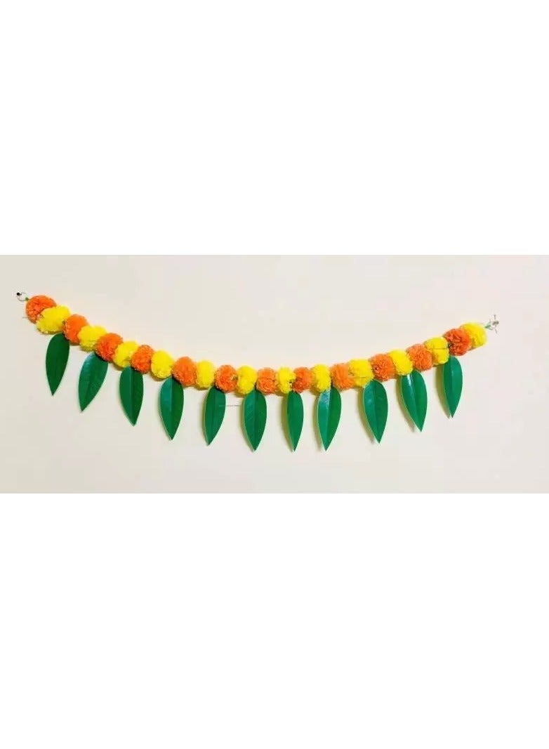 Generic أوراق المانجو الاصطناعية للزينة والحرف اليدوية وصنع الأكاليل (12 قطعة)  - Image 3