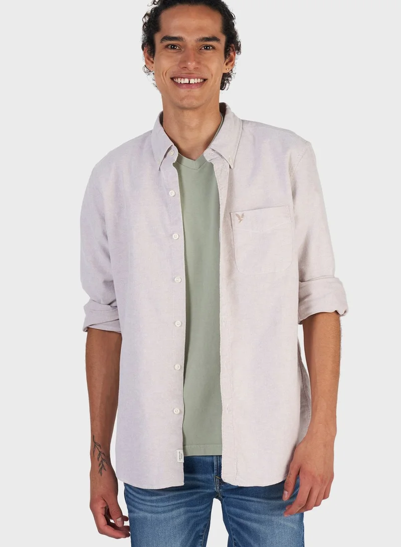 American Eagle Button Down Regular Fit Shirt