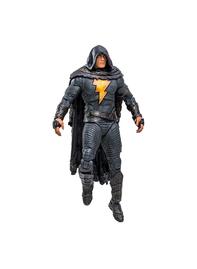 McFarlane Dc Black Adam Movie 7 Inches Action Figure With Cloak Ultra Articulated 22 Points Collectible Base + Art Card Poseable Dc Multiverse Toy For Kids And Adults - Image 2