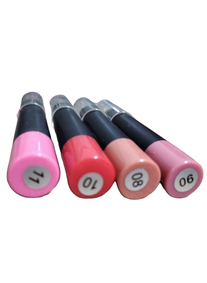 Lip Stick 4 Colors Set for Girls With Lip Balm And Protection From Cracks - Image 3