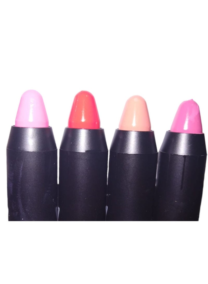 Lip Stick 4 Colors Set for Girls With Lip Balm And Protection From Cracks - Image 2