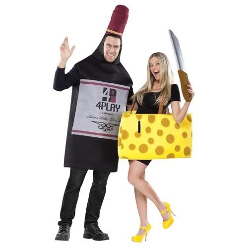 Fun World Perfectly Paired Wine & Cheese Adult Costume Set - Image 1