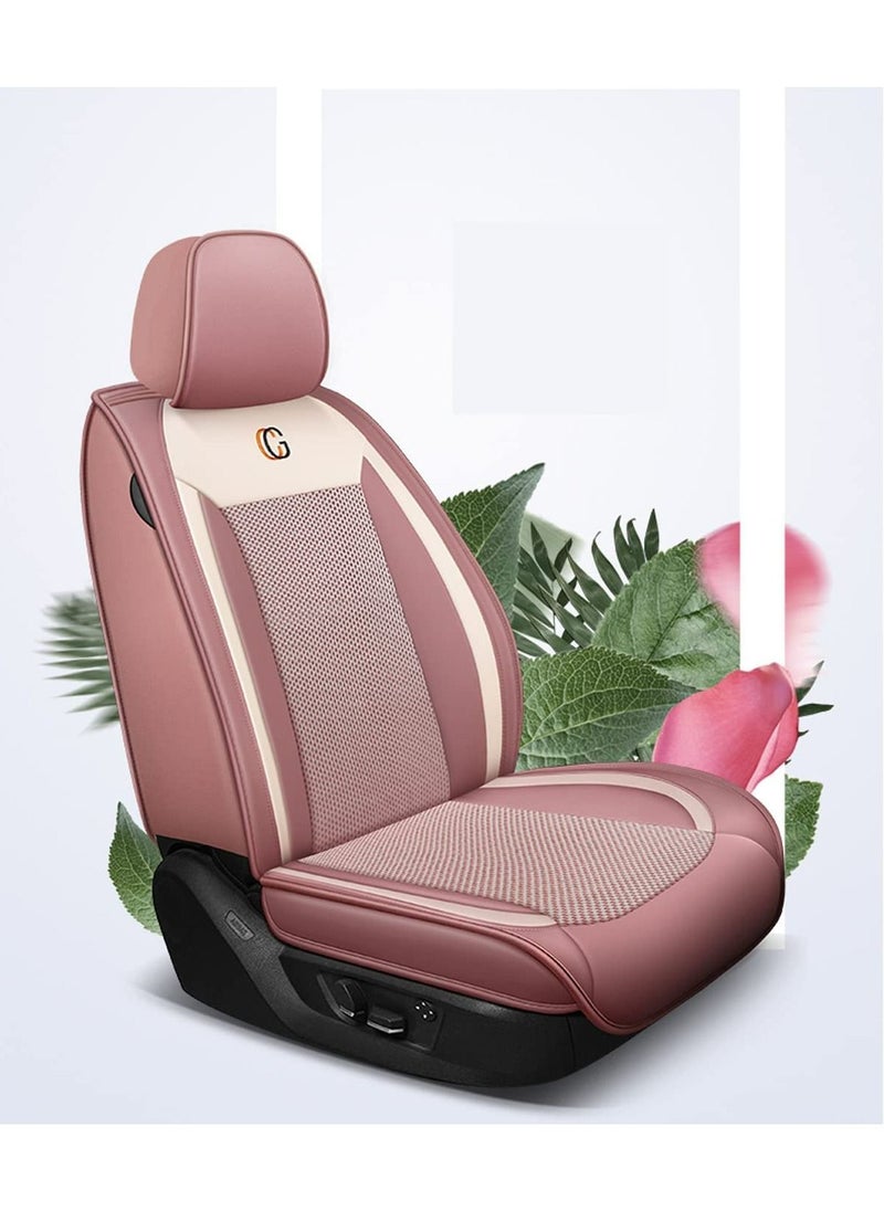 Car Seat Cover Luxury PU Leather Full Set with Pillows Breathable(Pink) - pzsku/Z1D4D465435FE94B40BDFZ/45/_/1652966223/f57a635f-8430-4425-8446-6eaac5bf9faf