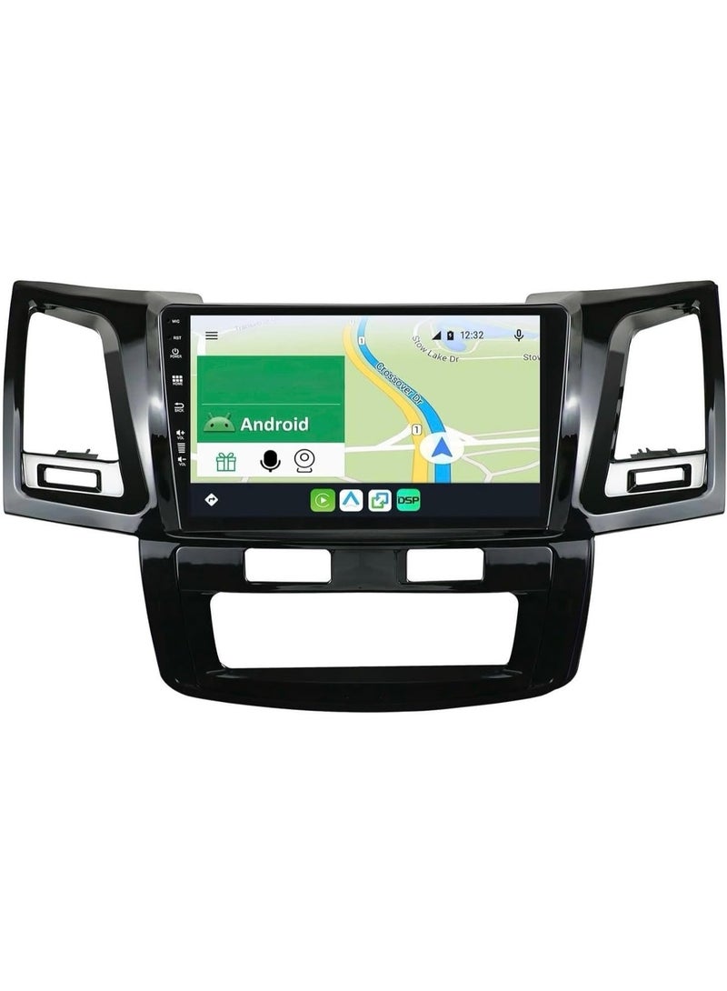 SHEZA STAR Android Car Stereo for Toyota Fortuner Hilux Revo Vigo 2004-2015 6GB RAM 128GB ROM Support SIM Card, Carplay, M-Link Wi-Fi BT, Radio GPS, 9 Inch IPS Screen with AHD Camera Included  - Image 1