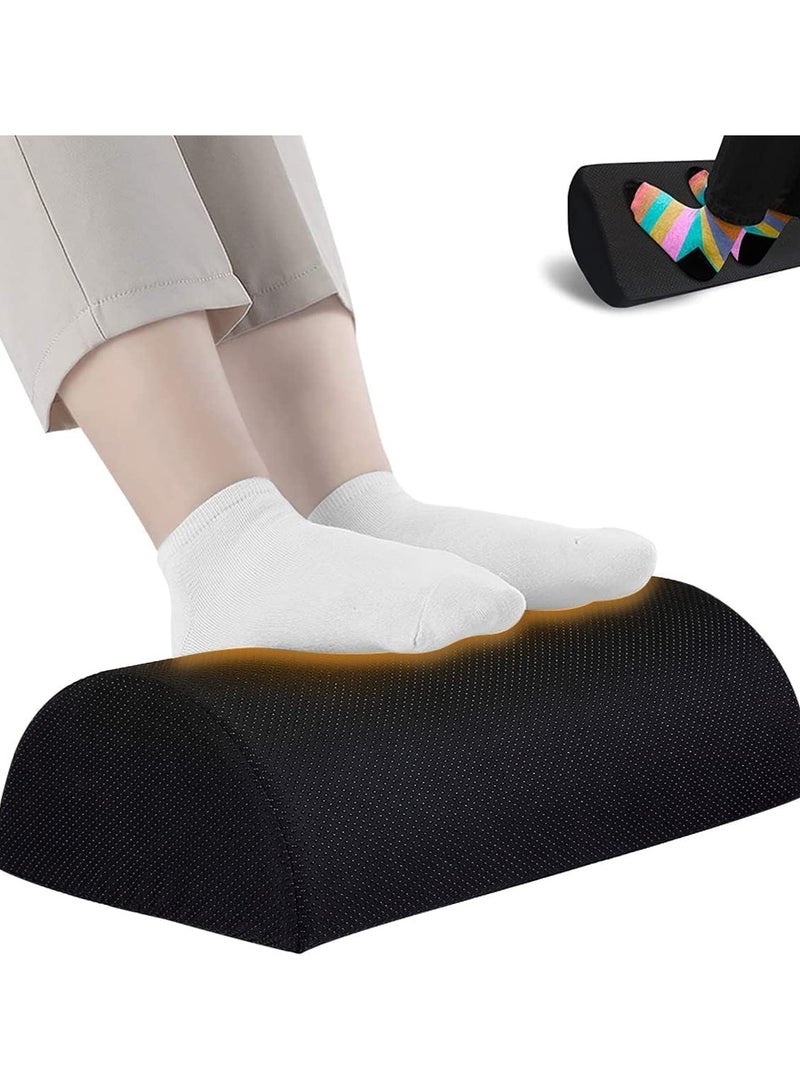 مسند للقدمين، مسند قدم من إسفنج الذاكرة 50D، مسند للقدمين أسفل المكتب، وسادة مسند للقدمين، مسند قدم للمكتب، غطاء قابل للغسل، مسند قدم للمكتب لآلام أسفل الظهر والركبة في المنزل أثناء السفر بالطائرة - Image 1