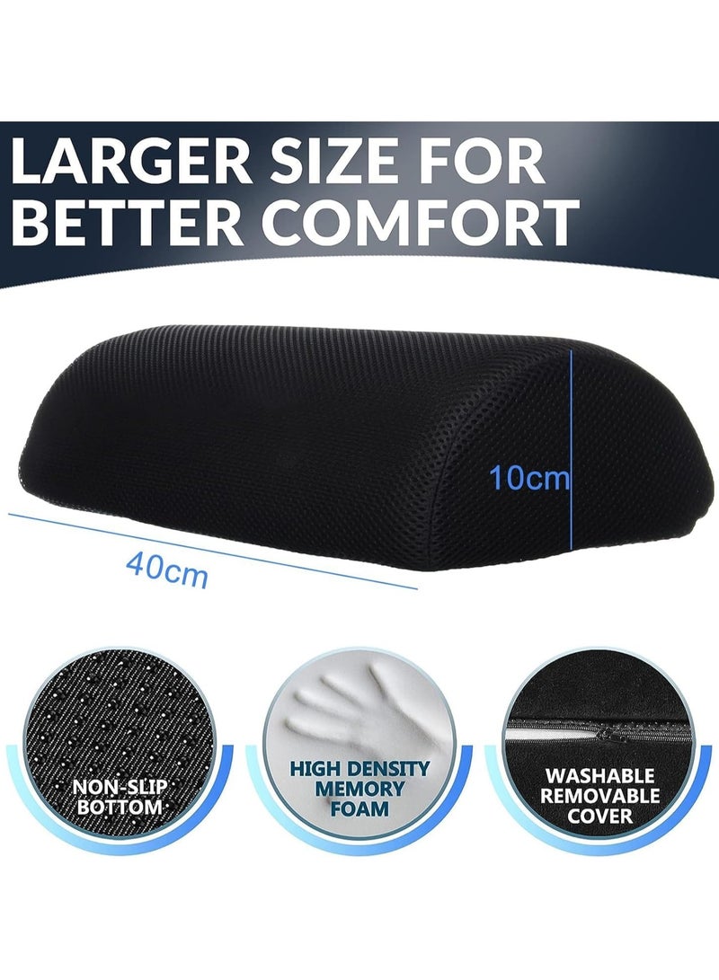 مسند للقدمين، مسند قدم من إسفنج الذاكرة 50D، مسند للقدمين أسفل المكتب، وسادة مسند للقدمين، مسند قدم للمكتب، غطاء قابل للغسل، مسند قدم للمكتب لآلام أسفل الظهر والركبة في المنزل أثناء السفر بالطائرة - Image 2
