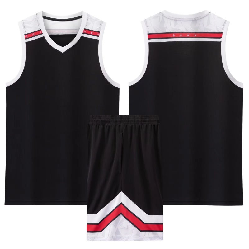 Generic Boys Basketball Uniforms Team Training Sets Yg-882 black