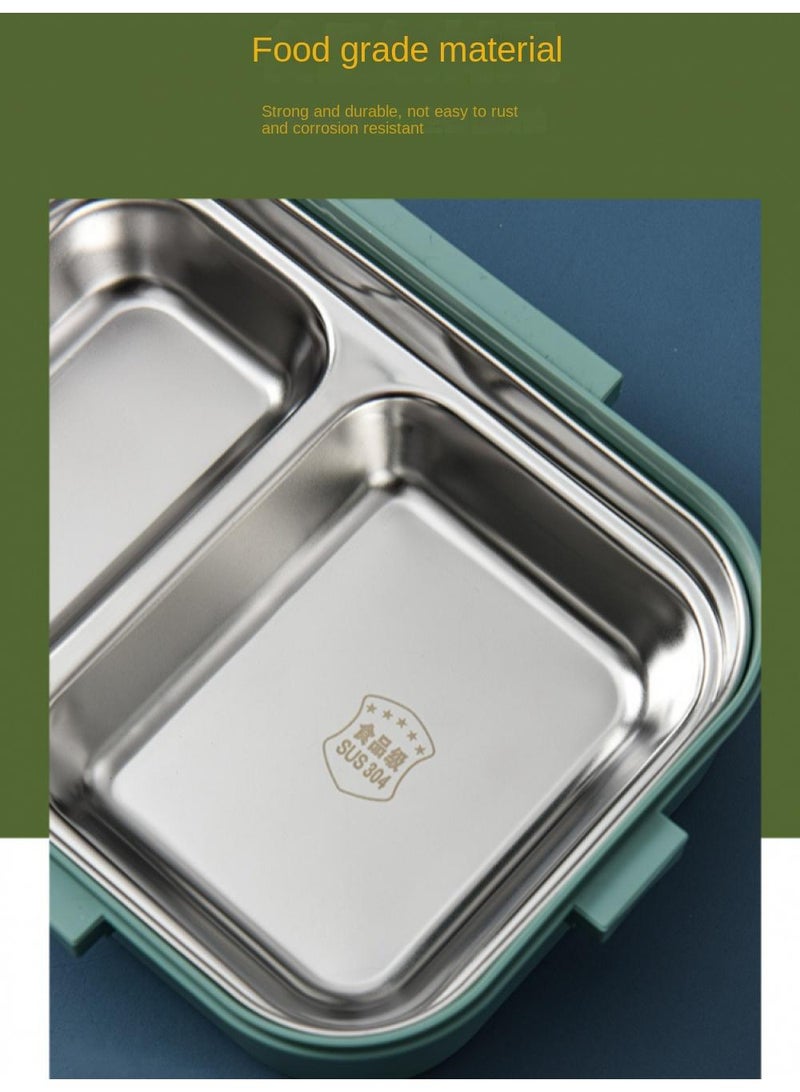 صندوق غداء من الفولاذ المقاوم للصدأ قابل للإزالة 750 مل أزرق/أصفر - Image 4