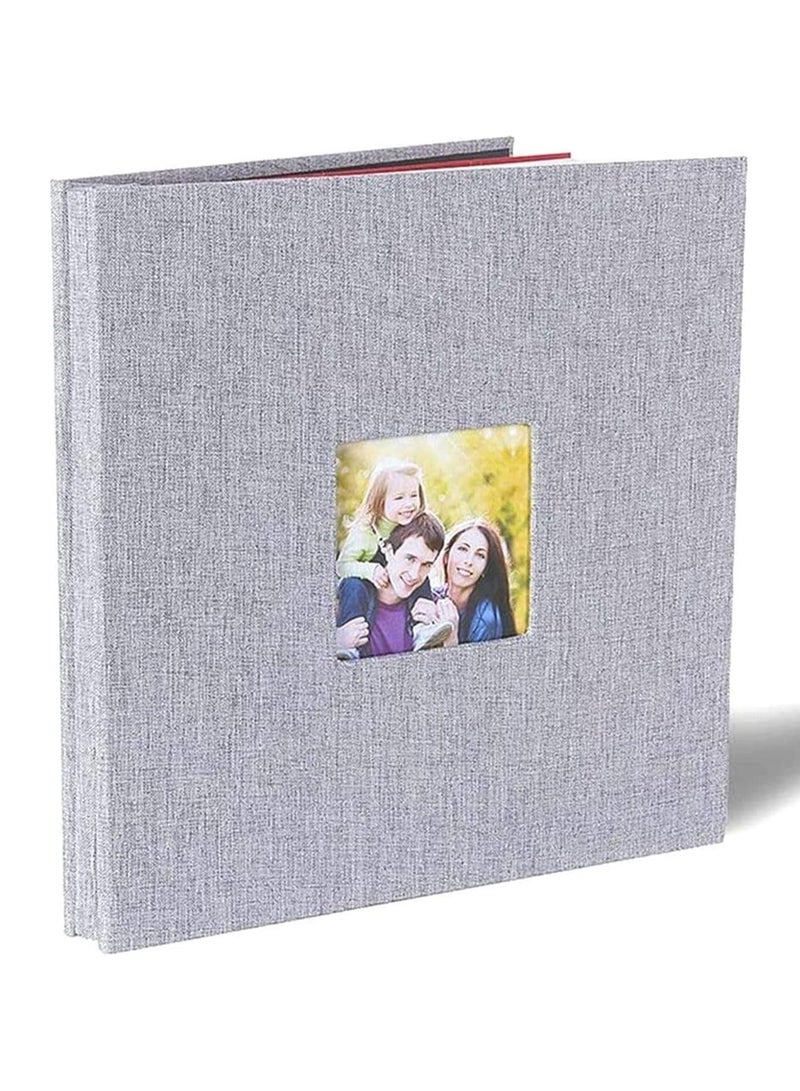 ألبوم صور ذاتي الالتصاق مكون من 40 صفحة (27 × 28 × 3 سم) - دفتر قصاصات أبيض ممتاز لحفلات الزفاف في الإمارات العربية المتحدة وذكريات السفر الصحراوي والتراث العائلي | صفحات سميكة خالية من الأحماض، غلاف مقاوم للرمال - Image 1