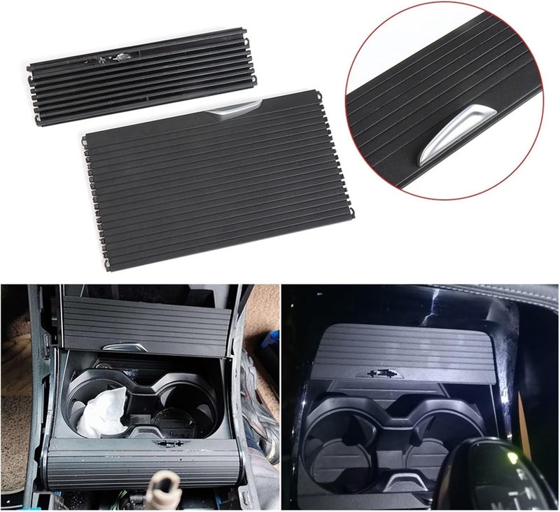 Yurefax Car Center Console Cup Holder Cover Trim - Image 4