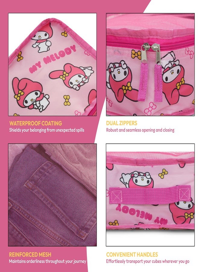 Sanrio's Hello Kitty Packing Cubes - 5 Piece Packing Cube Bags - Travel Essentials - Suitcase Luggage Organizer Set - Hello Kitty and Friends, My Melody, Kerromi, Kerropi, Badtz-Maru (My Melody) - Image 3