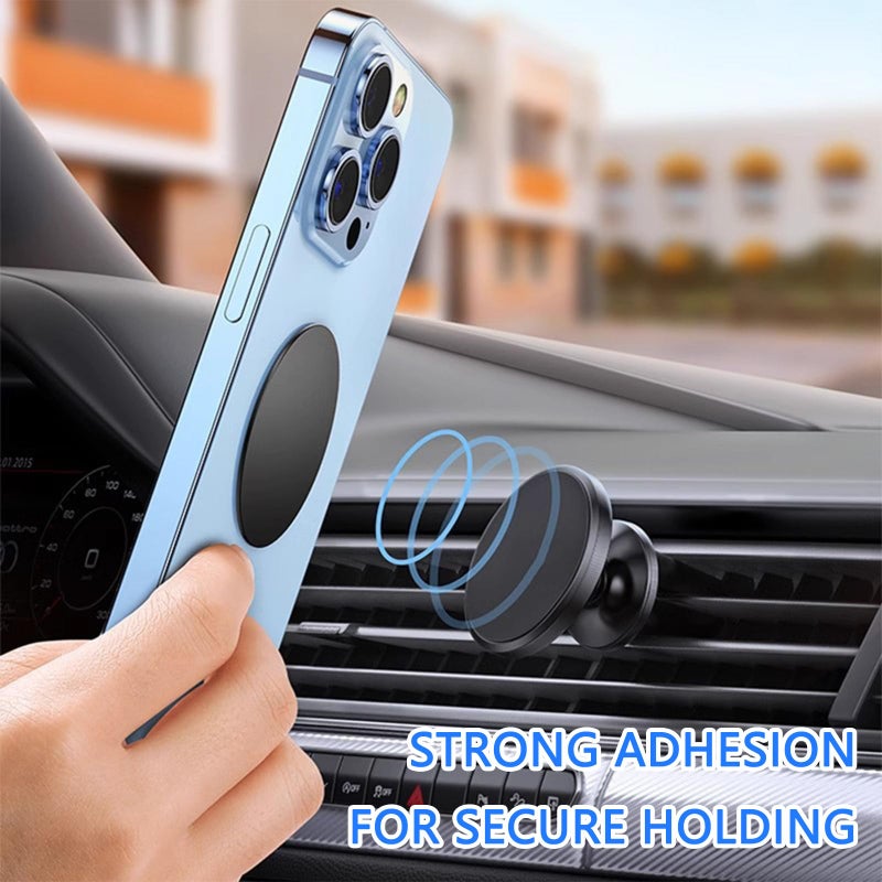 Hao Zhu Phone Magnet for Car, 4-Pack Ultra-Thin 4cm Round Metal Plates - Image 4