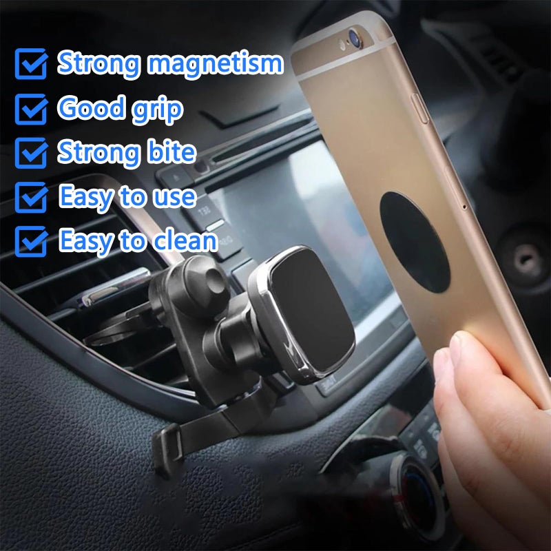 Hao Zhu Phone Magnet for Car, 4-Pack Ultra-Thin 4cm Round Metal Plates - Image 3