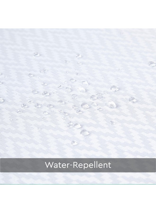 Encasa XO Polyester Plain Opaque Shower Curtain Waterproof|ZZ White Bathroom Curtains for Women & Men with 10 Hooks|Easy Installation|Quick-Drying Curtains|(183x213 cm) - Image 5