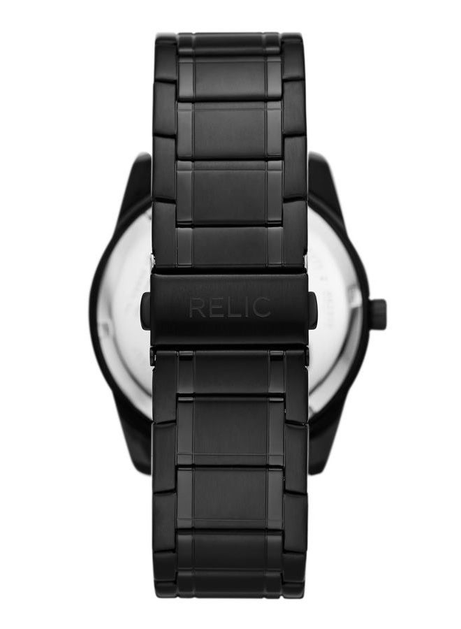Relic by Fossil Men's Rylan Quartz Stainless Steel Diamond Accent Dress Watch, Black, Quartz Watch - Image 3