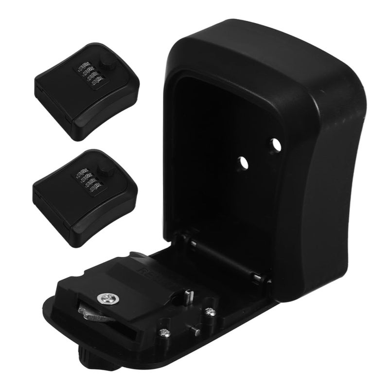 Wall Mount Combination Lock Box Portable Outdoor Key Safe with Code - Image 4