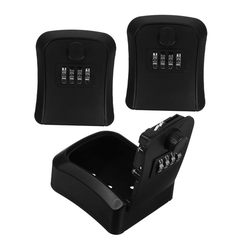 Wall Mount Combination Lock Box Portable Outdoor Key Safe with Code - Image 3
