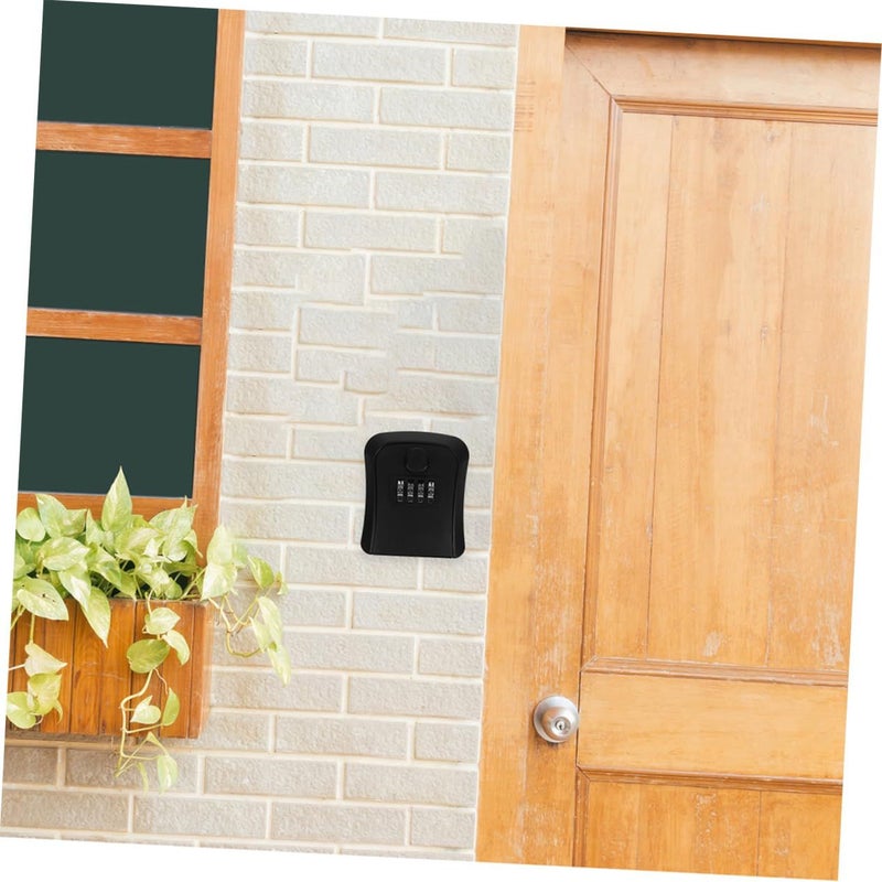 Wall Mount Combination Lock Box Portable Outdoor Key Safe with Code - Image 5