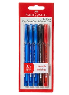5-Piece Triflow Ball Pen Multicolor