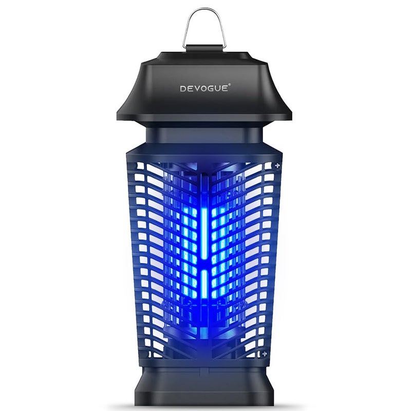 DEVOGUEÂ® Electric Bug Zapper - Electric Blue Violet Attract Insect Light - Modern Stylish Mosquito Fly Killer - Fly Mosquito Control Bug Zapper Outdoor & Home and Kitchen (Black) - Image 1