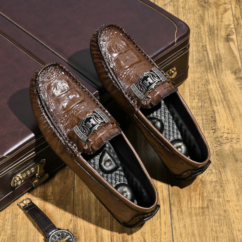 Men's Casual Genuine Leather Loafers - Image 1