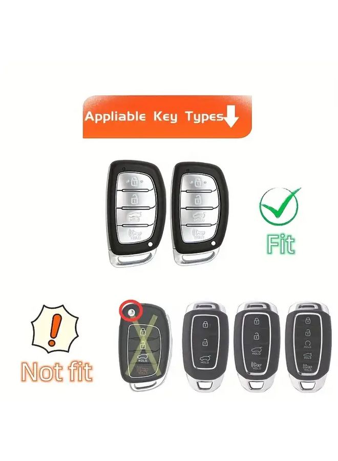 White Waterproof Keyless Remote Case Cover For Elantra Ioniq Sonata Tucson Car Key Fob - Image 5