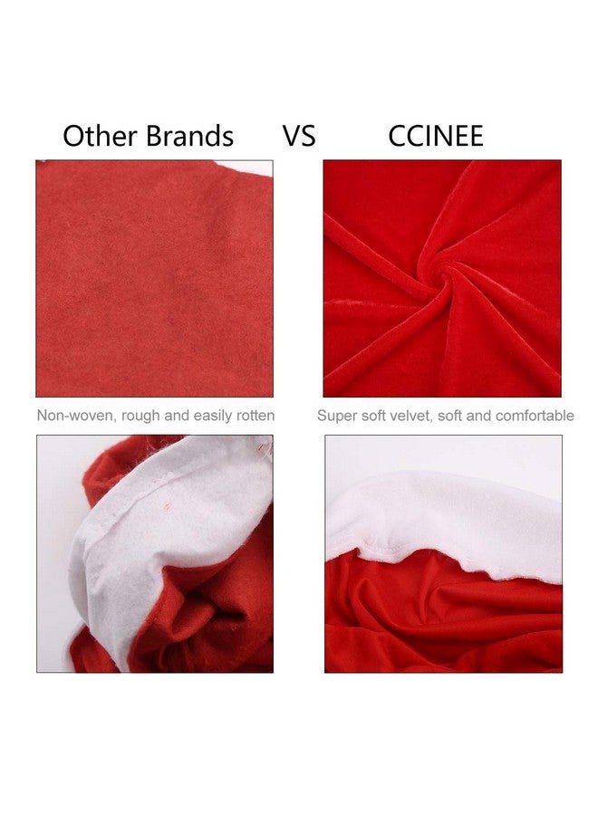 CCINEE 1 Set of 2 PCS Red Hat Dining Chair Slipcovers，Christmas Chair Back Covers Kitchen Chair Covers for Christmas Holiday Festival Decoration - Image 4
