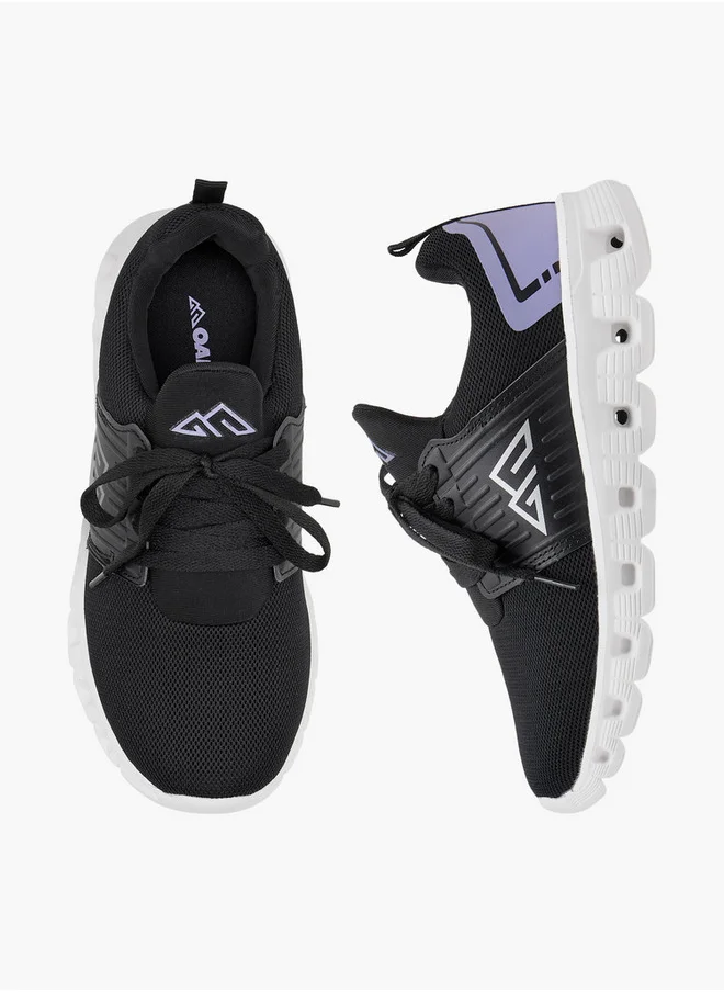 Oaklan by Shoexpress Girls Logo Detail Sports Shoes with Lace-Up Closure