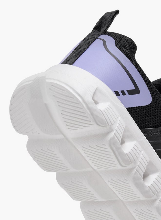 شو اكسبرس حذاء رياضي للبنات بتفاصيل شعار وإغلاق برباط - Image 5