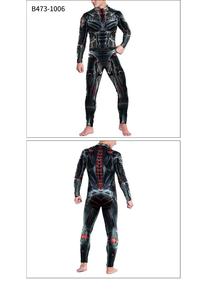 Cross-border Men's Digital-printed Tight-fitting One-piece Garment - Image 2