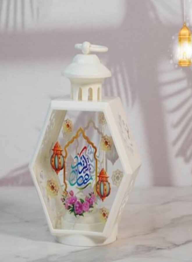 Ramadan lantern illuminated