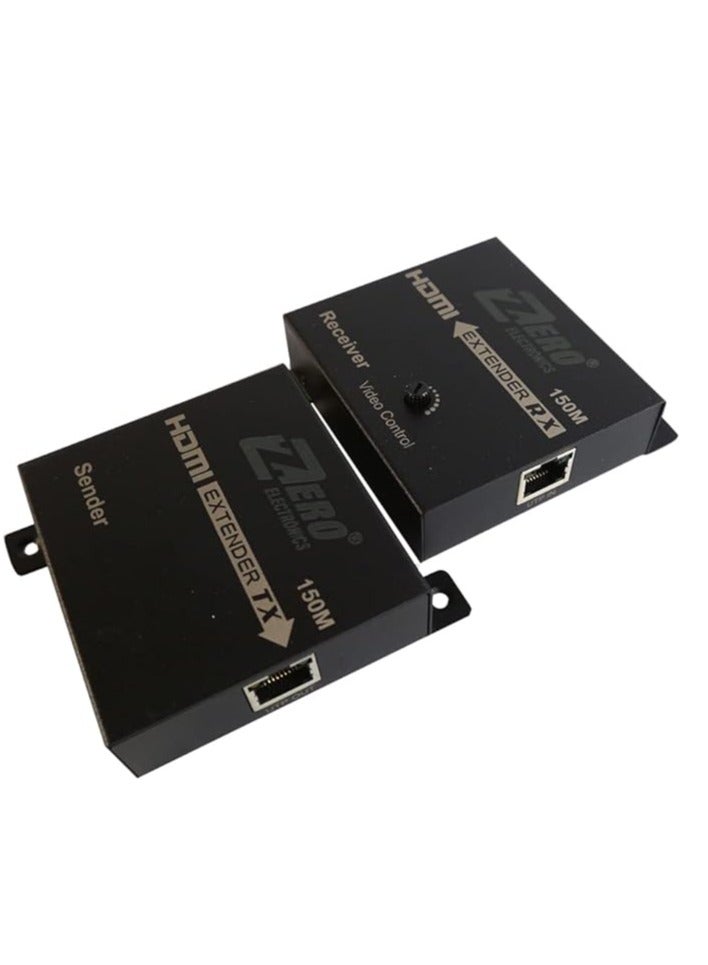 Zero Hdmi Extender, Hdmi to Rj45 Extender Network Converter - Repeater Over Cat 5E/6 1080P Up to 150M Extender for Hdtv Hdpc 4K 2K - Image 2