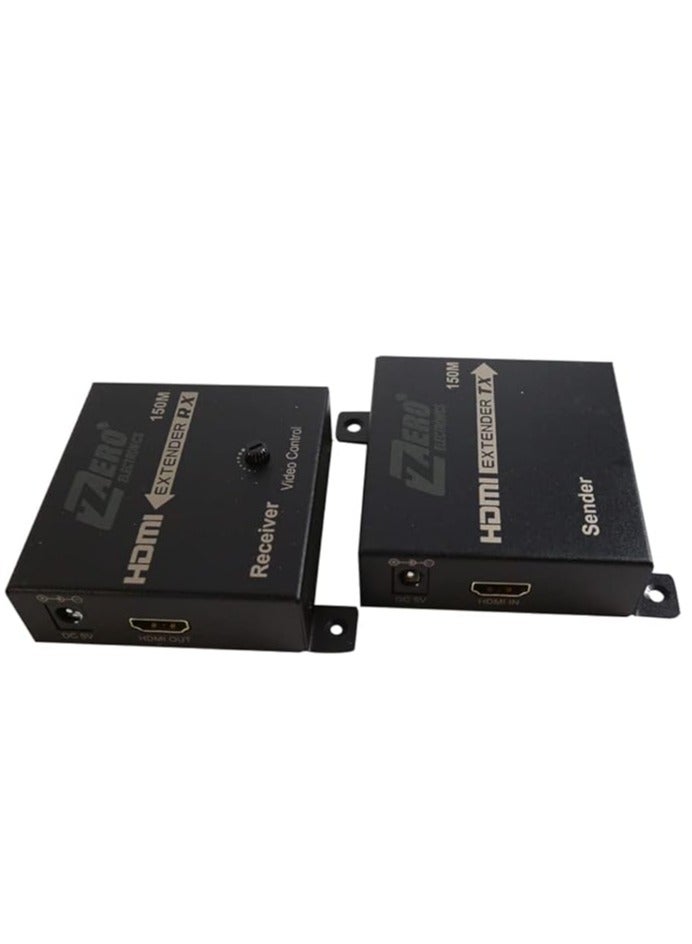 Zero Hdmi Extender, Hdmi to Rj45 Extender Network Converter - Repeater Over Cat 5E/6 1080P Up to 150M Extender for Hdtv Hdpc 4K 2K - Image 3