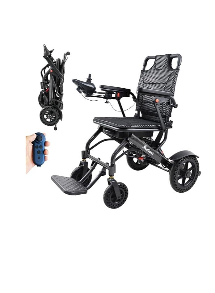Cool Baby Carbon Fiber Coated Lightweight 15.6kg Electric Wheelchair Automatic Wheelchair Travel Suitable for Adults Elderly Compact Portable Aviation Approved  （Thin cushion) - Image 1