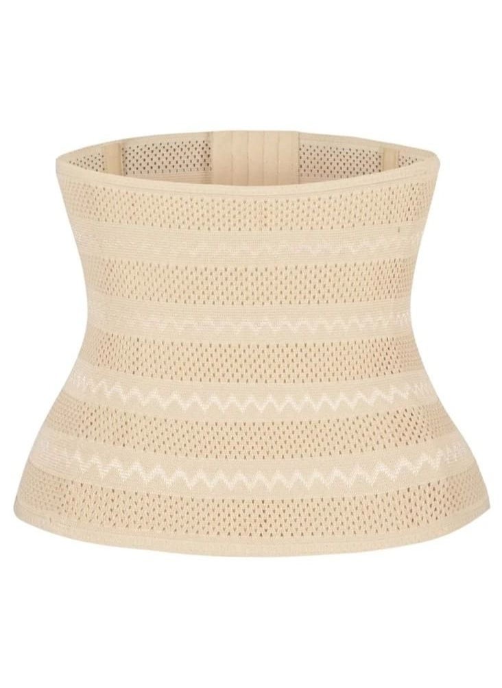 Fstyle - Lower Back Support Belt and Tummy Tuck with 3 Control Clips, Beige - Image 1