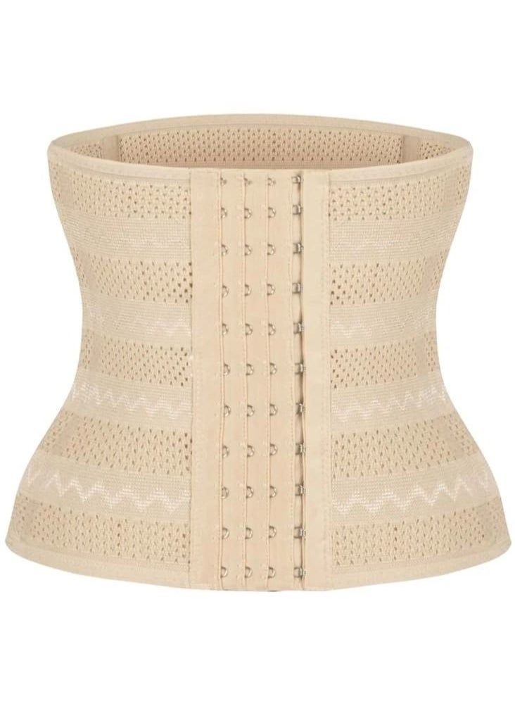 Fstyle - Lower Back Support Belt and Tummy Tuck with 3 Control Clips, Beige - Image 1