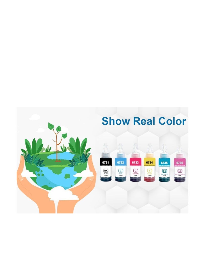 Ink Set 673 for EcoTank for EPSON Pack of 6 (M C Y LC L,M BK) for Printer L800 L805 L810 L850 L1800 - pzsku/Z1D4E3360C8464B2D38D6Z/45/_/1732210107/1a2f92d1-783d-4055-a274-d13c9a3a721f