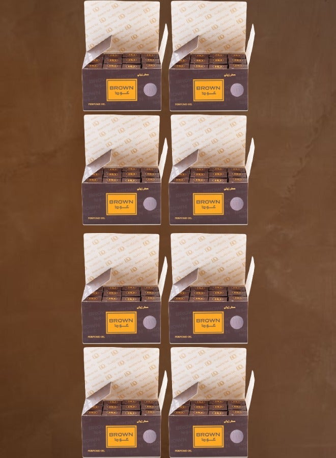 Banafa 96 Pieces Brown Oud Perfume Oil 3 ml - Image 1