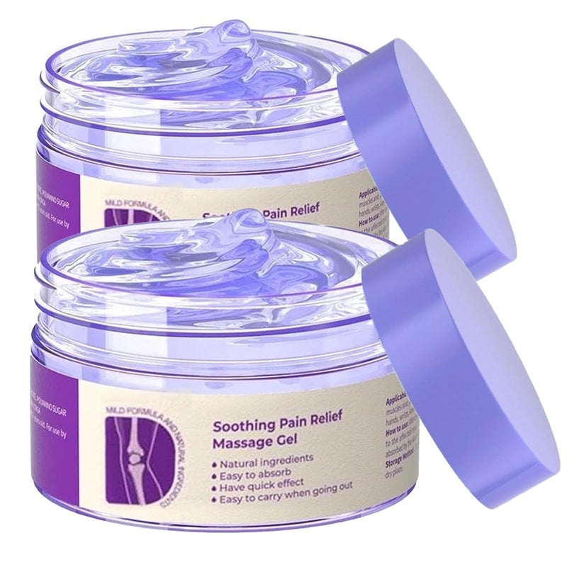 TIMLIFE 2PCS Joint Purple Gel Purple Relief Soothing Massage CreamJoint Activities Throughout The Body Soothes Knees Lumbar Neck Hands and Feet - Image 1