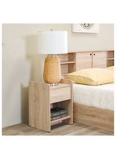 DANUBE HOME Adriana Bed + Dresser And Stool Set Queen Size Bed Frame And Dresser Set Sturdy Modern Design Wooden Double Bedroom Set Furniture Comfortable Bedset For Bed Room Sonoma Oak  - Image 3